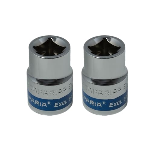 Image of Taparia 1 /2 inch Square Drive Socket (16,18 mm)-Hex or 6 point Socket for Standard Nuts & Bolts Compatible w /Ratchets, L Handles, Wrenches, Power Tools-Automotive & Mechanical Work for Garages, DIY