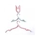 KEK 8pcs Cintre de voyage pliant en plastique de style nordique Cintre de voyage léger for adultes porte-vêtements portables (Color : Pink, No. of Bars : Random Color)
