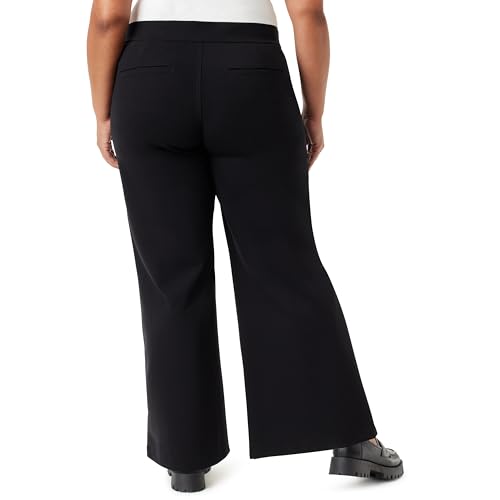 Gloria Vanderbilt Women's Pull on Trouser 4 Pocket Mid Rise Straight Leg Pant Plus3