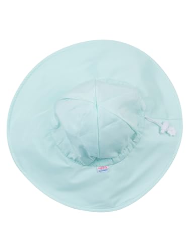 Image of RuffleButts Baby-Girls Sun Hat Floppy Wide Brim UPF 50+ - Baby Sun Hat with Sun Protection