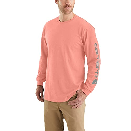 Image of Carhartt Men's Dearborn Loose Long-Sleeve Logo T-Shirt Closeout