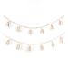 BlueMake 2 Pack Macrame Woven Tassel Garland Belly Basket Decorative Wall Hangings for Boho Home Decor,Nursey Room (Ivory)