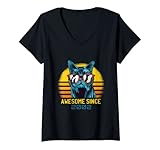 Photo Gallery donna vintage cat w/ sunglass i awesome since 2002 - 20th birthday maglietta con collo a v Photo Gallery donna vintage cat w/ sunglass i awesome since 2002 - 20th birthday maglietta con collo a v