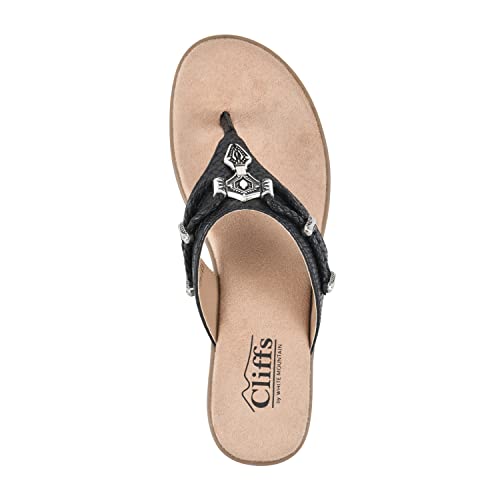 CLIFFS BY WHITE MOUNTAIN Women's Bailee Cushioned Flip Flop Sandal4