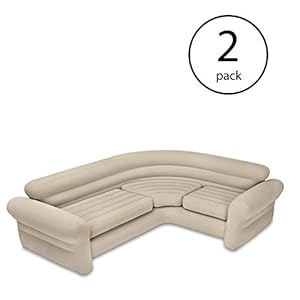   Intex-Inflatable-Corner-Living-Room-Neutral-Sectional-Sofa-68575EP-2-Pack