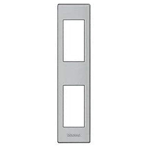 Placa Bticino Livinglight de 2 módulos color tech lnd4812te