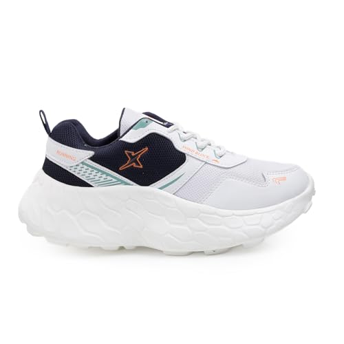 Image of Kraasa PowerGlide X1 Sports Shoes for Men | Stylish Casual Sneakers for Men | Lace up Lightweight Shoes for Runnigng, Walking, Gym, Trekking, Hiking & Party Shoes