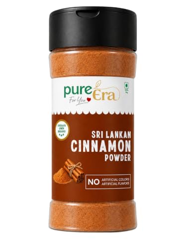 Image of Pure Era Ceylon Cinnamon Powder Organic (Dalchini) 50G | 100% Natural, No Additives, No Preservatives | Indian Spice Aroma & Flavour | for Tea, Baking & Cooking