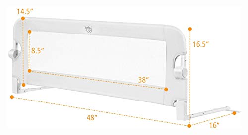 image for HomyDelight Crib & Toddler Bed Accessory, 48
