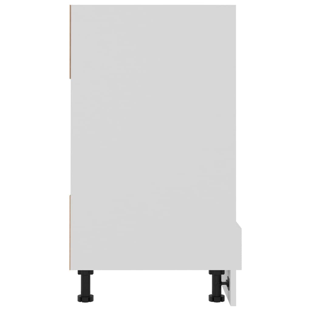 vidaXL Armoire à Four Blanc 60x46x81,5 cm Bois d'ingénierie
