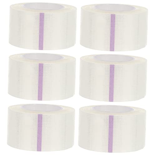 SHERCHPRY 6rolls Breathable Clear Pe Medical Adhesive Tape for First Aid Comfortable and Strong Adhesion for Doctors and Minor Care Per