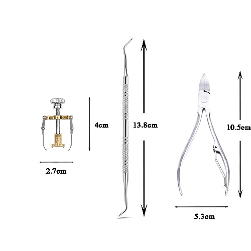 Stainless Steel Toe Nail Clipper,3Pcs Include Nail Clipper/Nipper&Pedicure Tool&Nail Straightener Tool,Nail Cutterset for Women/Man - Image 2