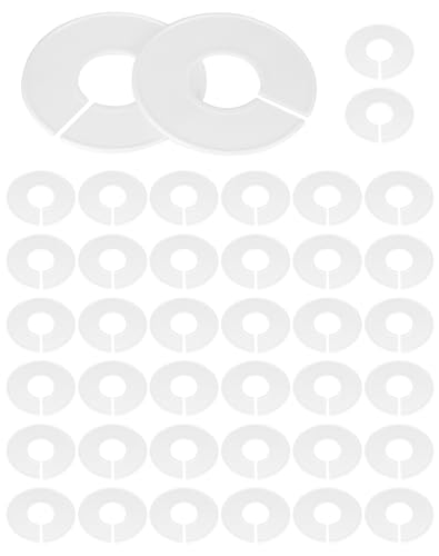 QWORK® Lot de 40 diviseurs de cintres en Plastique Blanc, diviseur de Placard, pour Trier la Taille des vêtements, la Couleur, réutilisables