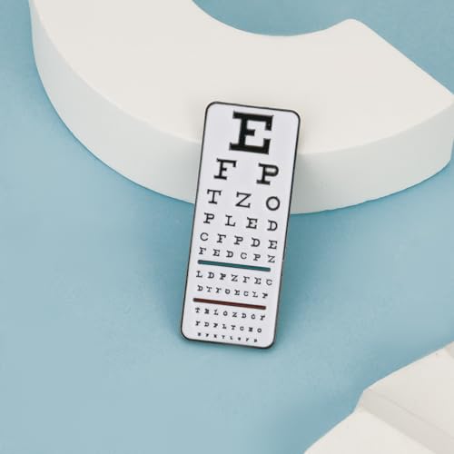 Image of Medical Optometrists Enamel Brooch Ophthalmology Vision Test Optometry Pin Jewelry for Doctor Nurse Backpack Lapel Badge