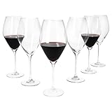 Photo Gallery mambocat doyenne - set di 6 bicchieri da vino rosso da 280 ml, altezza 25 cm, per 6 persone, con base trasparente, per casa, feste, matrimoni, feste e co Photo Gallery mambocat doyenne - set di 6 bicchieri da vino rosso da 280 ml, altezza 25 cm, per 6 persone, con base trasparente, per casa, feste, matrimoni, feste e co
