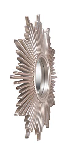 Kenroy Home Modern Wall Mirror ,36 Inch Height, 36 Inch Diameter, 1.5 Inch Ext With Antique Silver Finish With Warm Highlights #TOP6