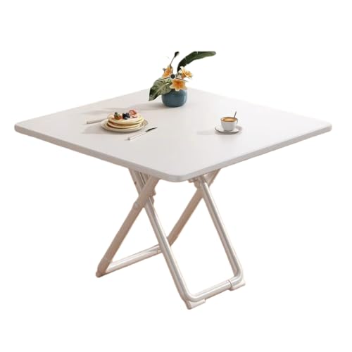 Bxzzuis ���E���h�܂肽���݃_�C�j���O�e�[�u�� ���r���O �x�����_ �L�����v ��c �X�ܗp �t�@�b�V���i�u���őg�ݗ��Ă��ȒP �R���p�N�g ���͂ȑω׏d�� �y�ʁE���[�֗� (�z���C�g,�l�p�^/80cm)