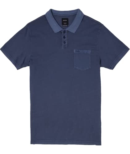 Polo RVCA homme PTC Pigment Moody Blue taille S manches courtes