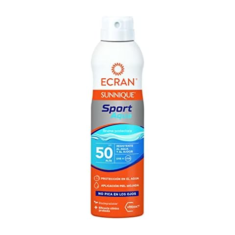 Ecran Sunnique SPORT Wet Skin, Bruma Solar con SPF50 Cover
