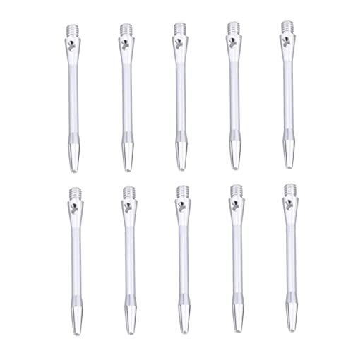 DECOMELODY 10pcs 48mm Aluminum Alloy Shafts 2ba Thread Professional Dart Set Flight Compatible Throwing Toys