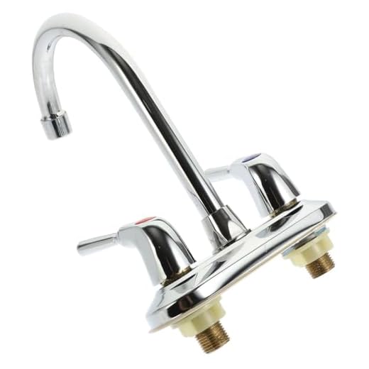 HOMSFOU Grifos De Agua Fría y Caliente Para Cocina Grifo Doble Vía Para Fregadero De Barra Para Uso Doméstico