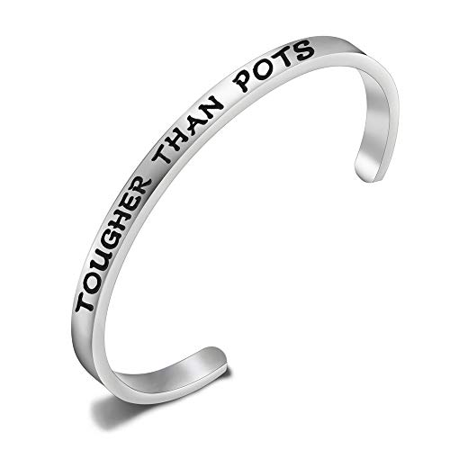 Image of POTS Awareness Bracelet Tougher Than Postural Orthostatic Tachycardia Syndrome Chronic Illness Jewelry
