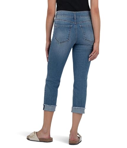 KUT from the Kloth Women's Amy Crop Straight Leg Roll Up3