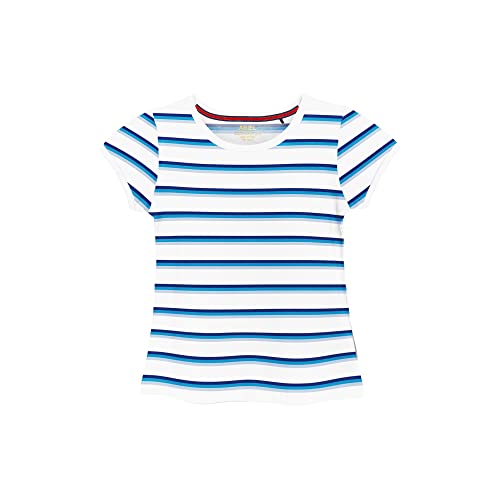 Image of Real Basics Cotton Regular Fit Half Sleeve Cotton T-Shirts for Girls - Round Neck Tops for Girl, Multicolor - Pack of 3