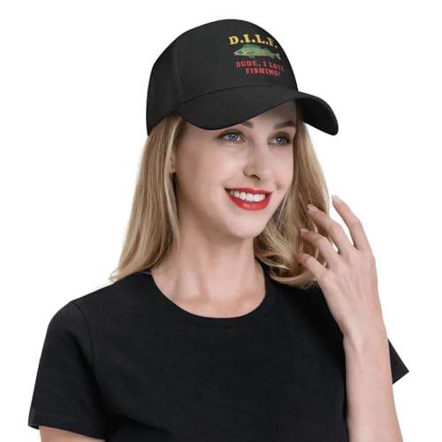 Casquette de baseball j'adore pêcher ajustable contre les coups de soleil - 5