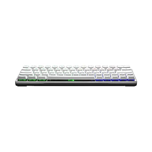 Image of Cooler Master SK620 60% Sliver White Mechanical Keyboard with Low Profile Red Switches, New and Improved Keycaps, and Brushed Aluminum Design | 60% Layout, Low-Profile Red Switches, Per-Key Rgb, Brushed-Aluminum Top Plate, USB-C Cable Included