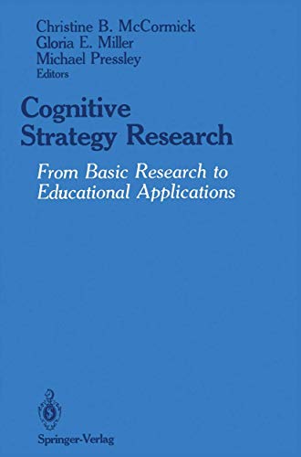 Cognitive Strategy Research: From Basic Research to Educational Applications view 2