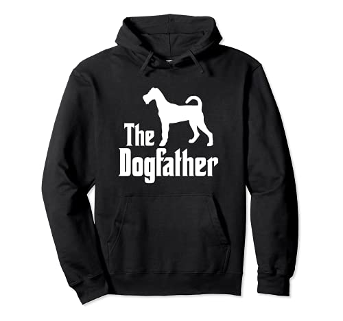The Dogfather - funny dog gift, funny Irish Terrier Pullover Hoodie, Black