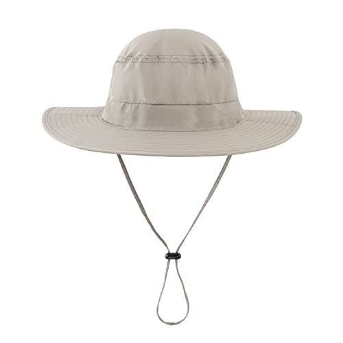 Image of Home Prefer UPF50 Mens Sun Hat with Neck Flap Quick Dry UV Protection Cap Womens Wide Brim Fishing Hat Neck Flap Beach Garden