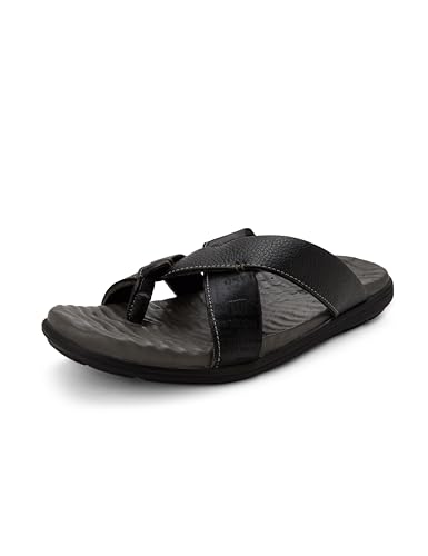 Image of Woodland Men Black Sandal