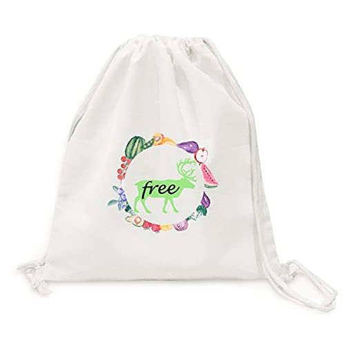Sac en tissu pliable pour le marché avec motif animal noir deer et sangle pratique