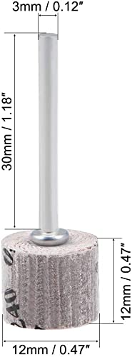 XYWHPGV Flap Wheel 12mm x 12mm 240 grit abrasive grinding head with 1/8 'mandrel 5 pieces' (1fec3 06b91 32417 ea8ee 0c882 0bddf