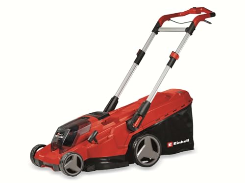 Einhell Cortacésped a batería RASARRO 36/42 Kit Power X-Change (36 V, 42 cm Ancho de Corte, hasta 550 m², Brushless, función de Mulching, 50L Bolsa recolectora, con 2X 4,0 Ah baterías y Cargador)