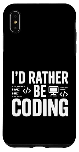 I'd Rather Be Coding Funny Programmer ���[���A �X�}�z�P�[�X iPhone XS Max �p