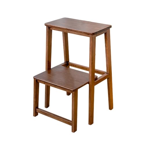 Taburete plegable de bambú ligero asiento portátil de madera para hogar y cocina