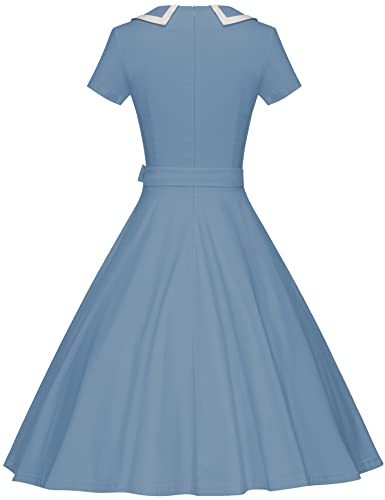 Image of GownTown Womens Dresses 1950s Vintage Swing Stretchy Dresses with Pockets