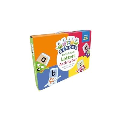 Alphablocks Let's Learn Letters Activity Set: Perfect for Ages 3-6, 4 Wipe Clean Titles with Free Pen!