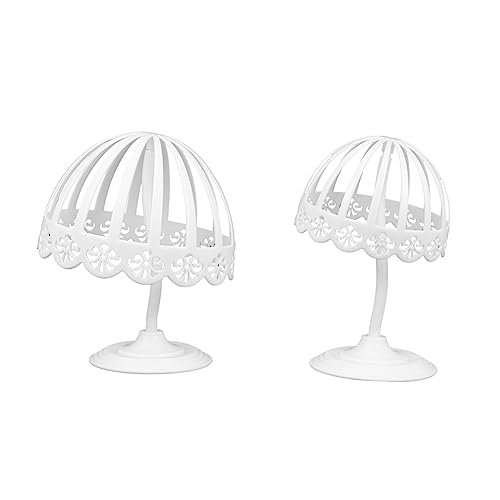 Cabilock 2 Piezas Colgador De Sombreros Estante De Almacenamiento De Sombreros Expositores De Sombreros Perchero De Tienda Estancia Sombrero Tridimensional Niño Polietileno (pe)