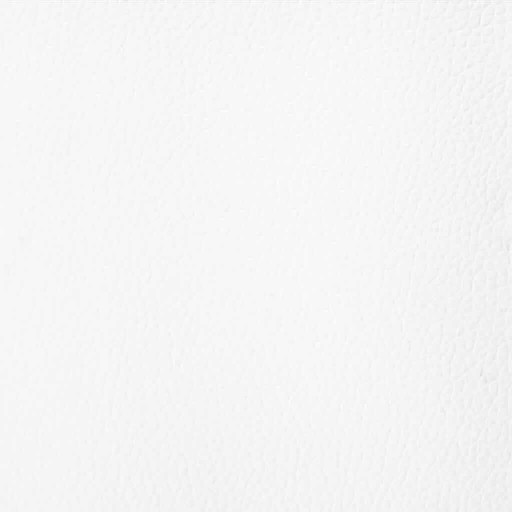 Sofá modular de 3 plazas de piel sintética, color blanco