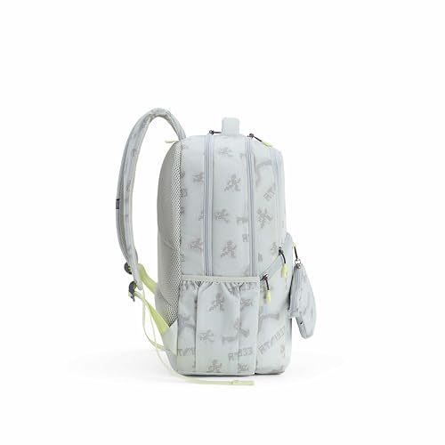 Image of American Tourister Uni-Teen | 32 Ltrs | 3 Compartments | Bottle Pocket | Ergonomic Padded Back Panel & Shoulder Straps | Secondary School Backpack | 1 Year International Warranty | Light Grey