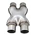 AUTOSAVER88 Exhaust X Pipe 2.5 Inch Inlet, 2.5