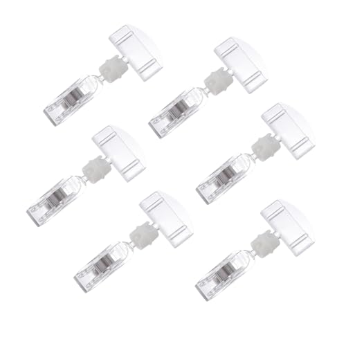 HORIALENCE 6個 軽量プライスディスプレイラック ポップ広告クリップ スタンド式値札ホルダー 店舗用卓上サインホルダー スーパーや小売店向け
