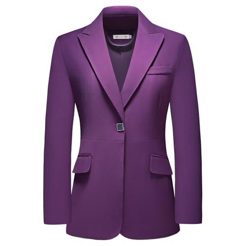 MODFUL Pant Suits for Women Business Suit Set 2 Piece Slim Fit Blazer Jacket One Button Formal Suit2