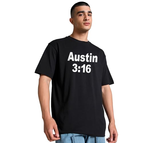 Men's Black T-Shirt with Double-Sided Graphic Print Austin 3:16 Skull Medium2