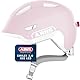 ABUS Kinderhelm Smiley 3.0 ACE LED - Fahrradhelm mit Licht - Tiefe Passform & Platz für einen Zopf - für Mädchen und Jungs - Pure Rose, Größe M
