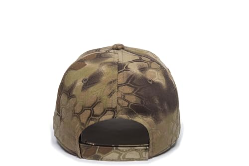 Image of Camouflage Flag Patch Trucker Hat - Cotton Canvas, Mesh Back, Structured High Crown, Plastic Snap Closure, One Size